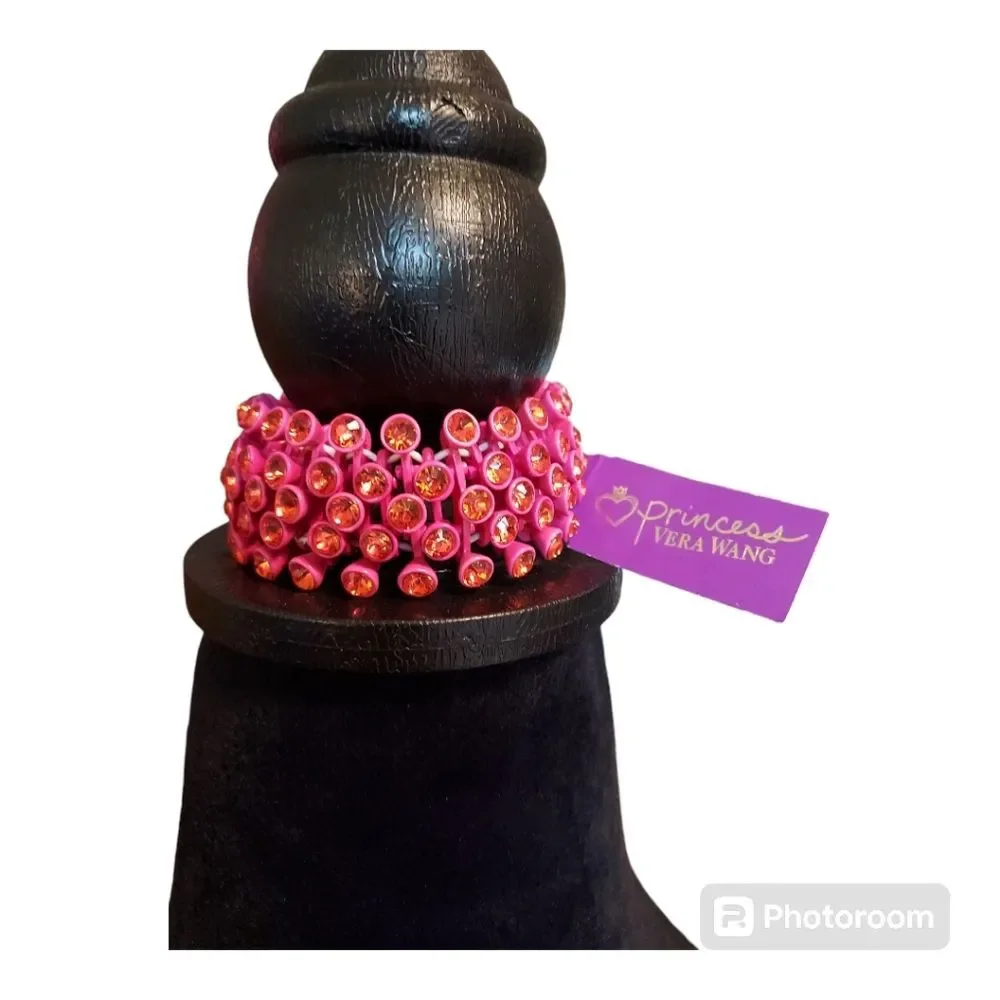 Vintage Princess Vera Wang NWT Y2K Retro Glam McBling Jeweled Stretch Bracelet